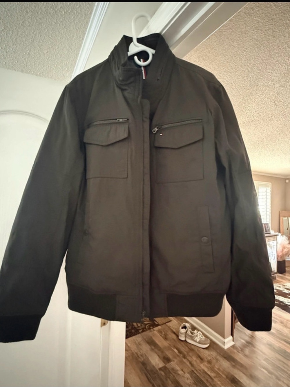 Tommy Hilfiger Men's Olive Military Field Jacket